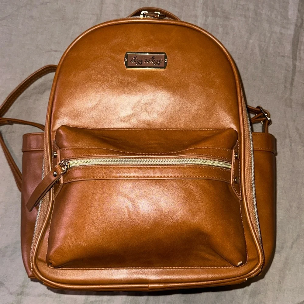 Itzy Ritzy Tan Backpack - Picture 2 of 4